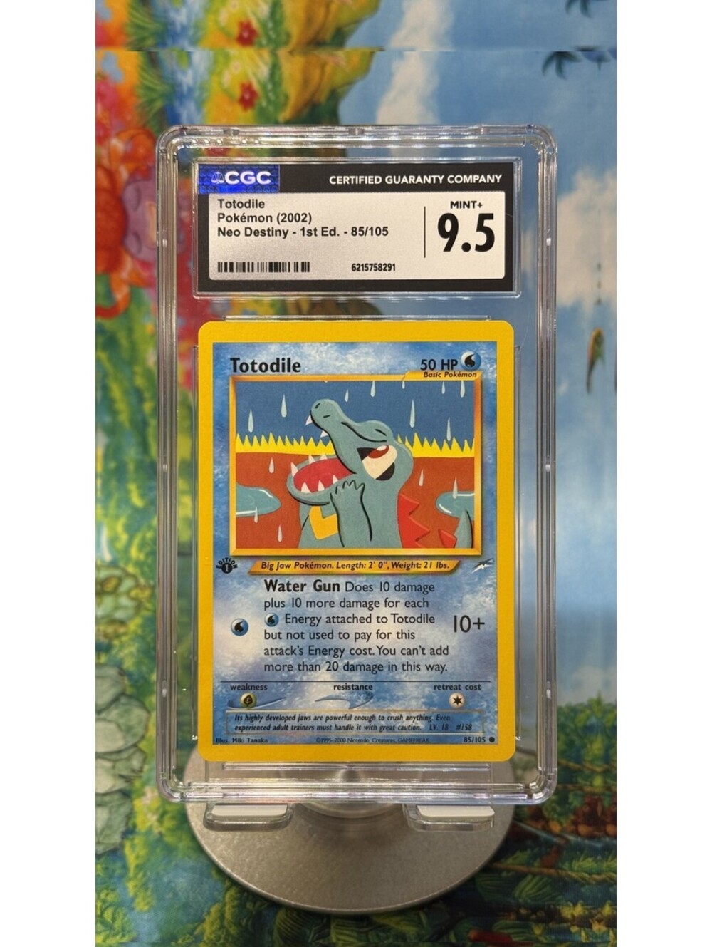 Totodile Neo Destiny 85/105 2002 1st Edition CGC 9.5